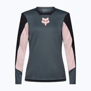 Dámsky cyklistický dres longsleeve Fox Racing Defend Creation LS deep cobalt