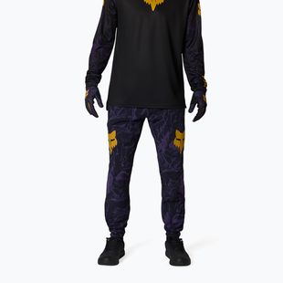 Pánske cyklistické nohavice Fox Racing Ranger Image Print plum