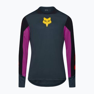 Pánsky cyklistický dres longsleeve Fox Racing Defend Creation galaxy blue