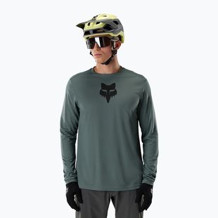 Pánsky cyklistický dres longsleeve Fox Racing Ranger Fox Head LS sage