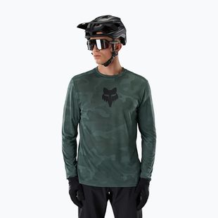 Pánsky cyklistický dres longsleeve Fox Racing Ranger Tru Dri sage
