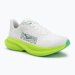 Pánske bežecké topánky HOKA Mach 6 white/neon lime