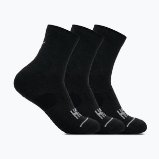 Ponožky HOKA Quarter Run Sock 3-Pack black/black/black