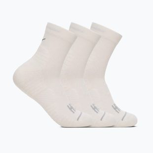 Ponožky HOKA Quarter Run Sock 3-Pack white/white/white
