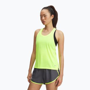 Dámske bežecké tričko Under Armour Launch Singlet high vis yellow/reflective