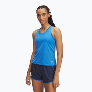 Dámske bežecké tričko Under Armour Launch Singlet blue atlantis/reflective