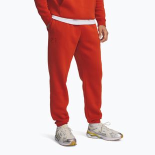 Pánske tréningové nohavice Under Armour Essential Fleece Joggers surplus orange/surplus orange