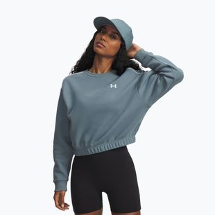 Dámska mikina Under Armour Rival Fleece Piped Crew jasper blue/white