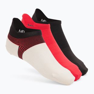 Pánske ponožky Under Armour Dry Run Lite No-Show 3 páry stone/racer red/reflective
