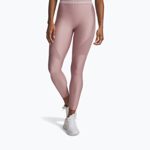 Dámske legíny Under Armour HeatGear Rib tourmaline pink/tourmaline pink/white