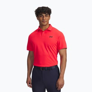 Pánska polo tričko Under Armour Tee To Green Pique Polo racer red/black