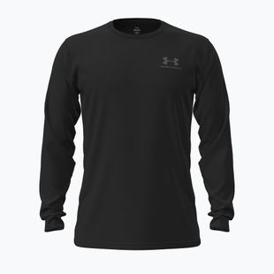 Pánske tričko longsleeve Under Armour Sportstyle Left Chest LS black/pitch gray