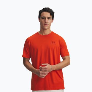 Pánska tričko Under Armour Sportstyle Left Chest surplus orange/cinna red