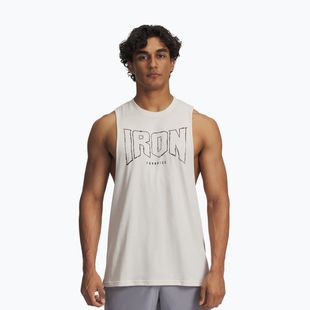 Men's training shirt Under Armour Project Rock stone/black