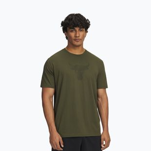 Men's training shirt Under Armour Project Rock Payoff Graphic expedition green/black