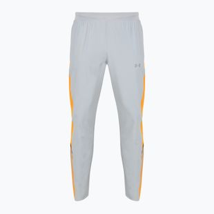 Pánske bežecké nohavice Under Armour Velociti Storm mod gray/squad orange/reflective