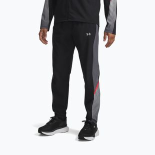 Pánske bežecké nohavice Under Armour Velociti Storm black/castlerock/reflective