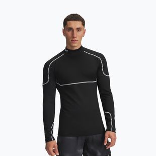 Pánske tréningové tričko longsleeve Under Armour Cold Weather Grid black/black/white