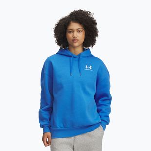 Damska bluza Under Armour Icon Fleece Hoodie niebieski atlantis/biały