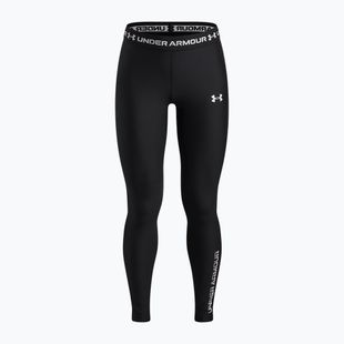 Detské legíny Under Armour HeatGear Graphic Leggings black/white