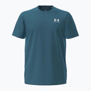 Pánske tričko Under Armour Logo Emb Heavyweight boundless blue/white