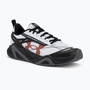 Pánske tréningové topánky Under Armour Charged Commit TR 5 white/black/venom red