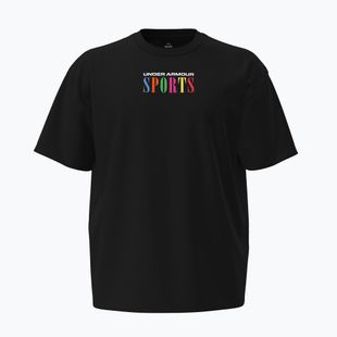 Pánske tréningové tričko Under Armour Heavyweight Sports ultimate black/white