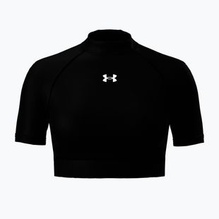 Dámske tréningové tričko Under Armour HeatGear Crop Mock ultimate black/white