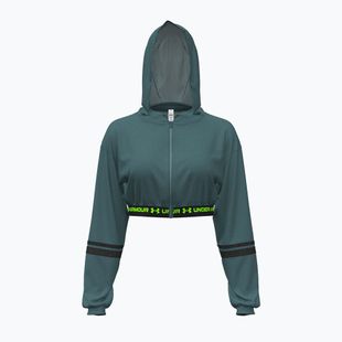 Dámska mikina Under Armour HeatGear Mesh FZ rack green/hyper green