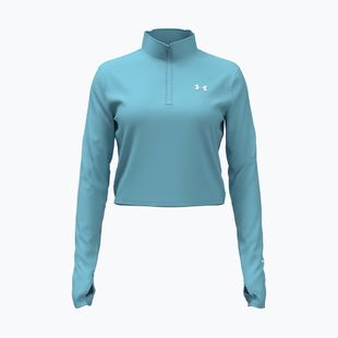 Dámske tréningové tričko longsleeve Under Armour Tech Branded 1/2 Zip blue haze/lumos lime/white
