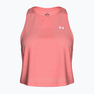 Dámske tréningové krátke tielko Under Armour Tech Sport Mesh Crop Tank posh pink/white
