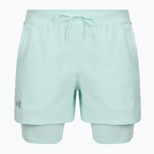 Pánske bežecké šortky Under Armour Launch 5" 2IN1 refresh mint/castlerock