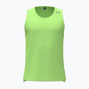 Pánske bežecké tričko Under Armour Velociti Pro Singlet lumos lime/white