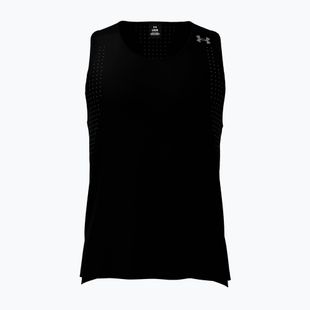 Pánske bežecké tričko Under Armour Velociti Pro Singlet black/black/metallic silver