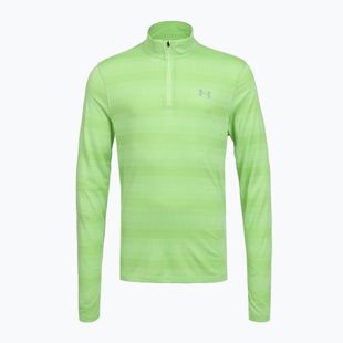 Pánska bežecká mikina Under Armour Velociti 1/4 Zip lumos lime/white