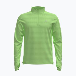 Pánska bežecká mikina Under Armour Velociti 1/4 Zip lumos lime/white