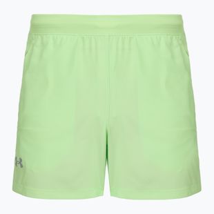 Pánske bežecké šortky Under Armour Launch 5" lumos lime/white
