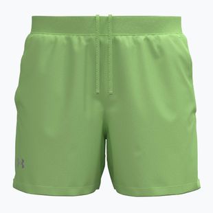 Pánske bežecké šortky Under Armour Launch 5" lumos lime/white