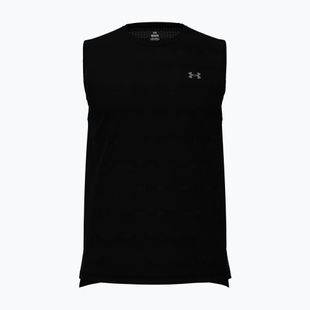 Pánske bežecké tričko Under Armour Velociti Tank black/black/metallic silver