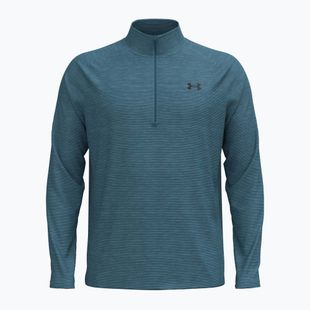 Pánske tričko longsleeve Under Armour Tech Textured 1/2 Zip boundless blue/black