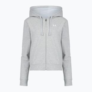 Dámska mikina Under Armour Sport Terry FZ mod gray light heather/white