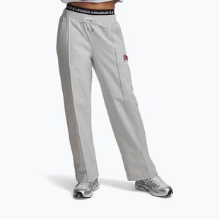 Dámske nohavice Under Armour Sport Terry Trend halo gray light heather/black