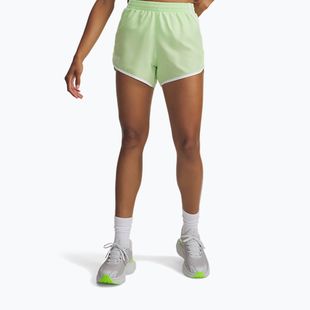 Dámske bežecké šortky Under Armour Fly By 3" lumos lime/white
