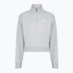 Dámska mikina Under Armour Rival Fleece Script HZ blue gray light heather/white