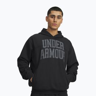 Pánska mikina Under Armour Rival LW Graphic Hoodie black/black