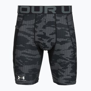 Pánske tréningové šortky Under Armour HG Printed Long Short black/castlerock/white