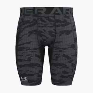Pánske tréningové šortky Under Armour HG Printed Long Short black/castlerock/white