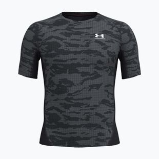 Pánske tréningové tričko Under Armour HG Printed black/castlerock/white