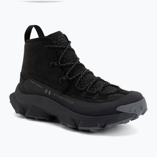 Pánske turistické topánky Under Armour Charged Expanse Mid LTHR WP Black/Anthracite/Bayou
