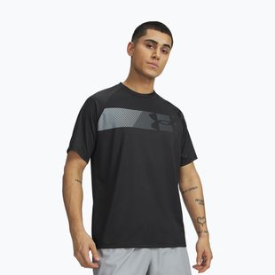 Pánske tréningové tričko Under Armour Tech Graphic Tee black/mod gray